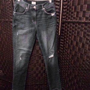 Hudson Jeans Mens Size 32x34 Blake Slim Straight Denim Stretch Distressed Blue